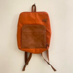 ELLE Orange and Brown Women’s Mini Backpack